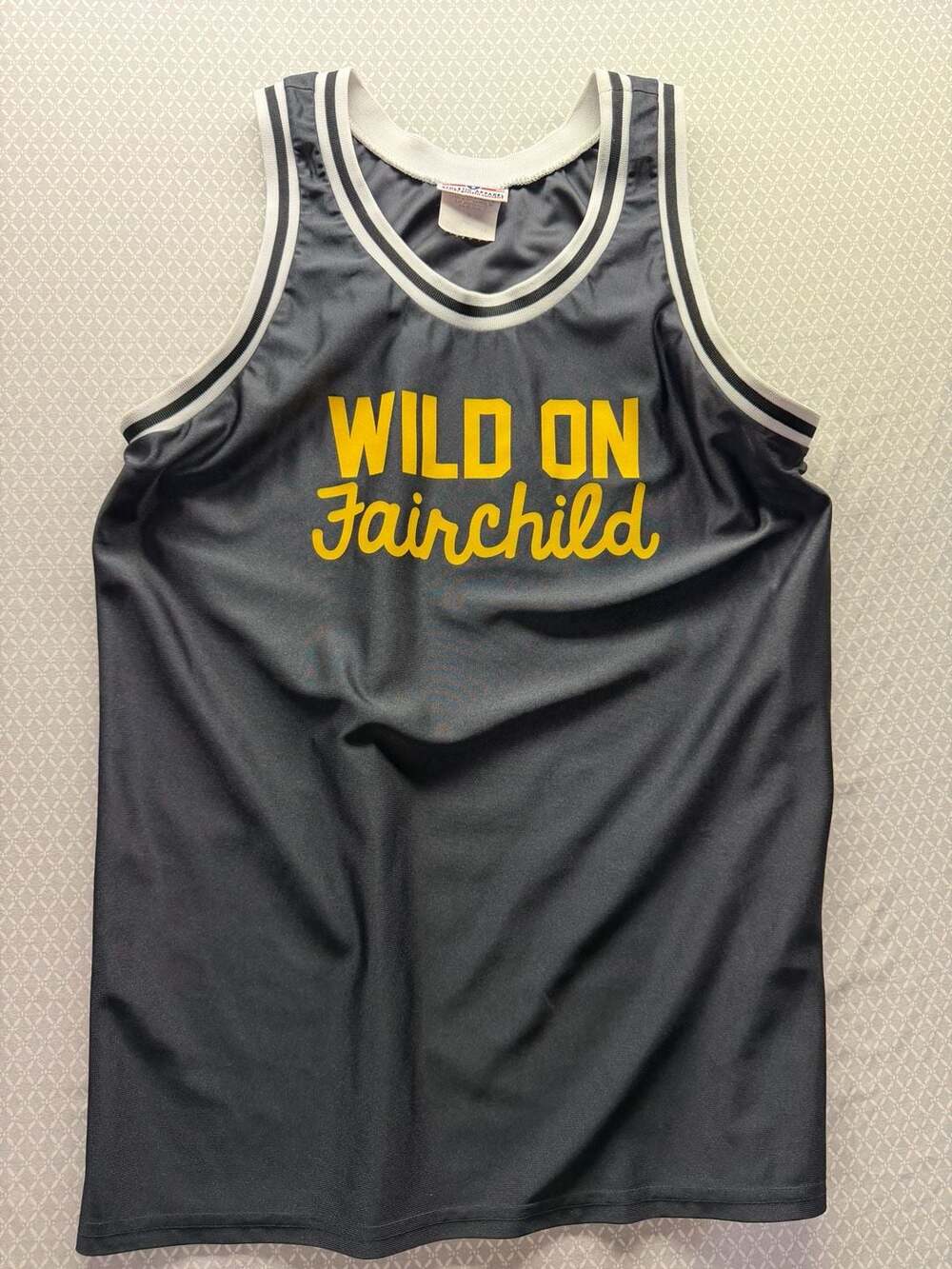 Teamwork Athletic Apparel Basketball Jersey Size Large Black Yellow